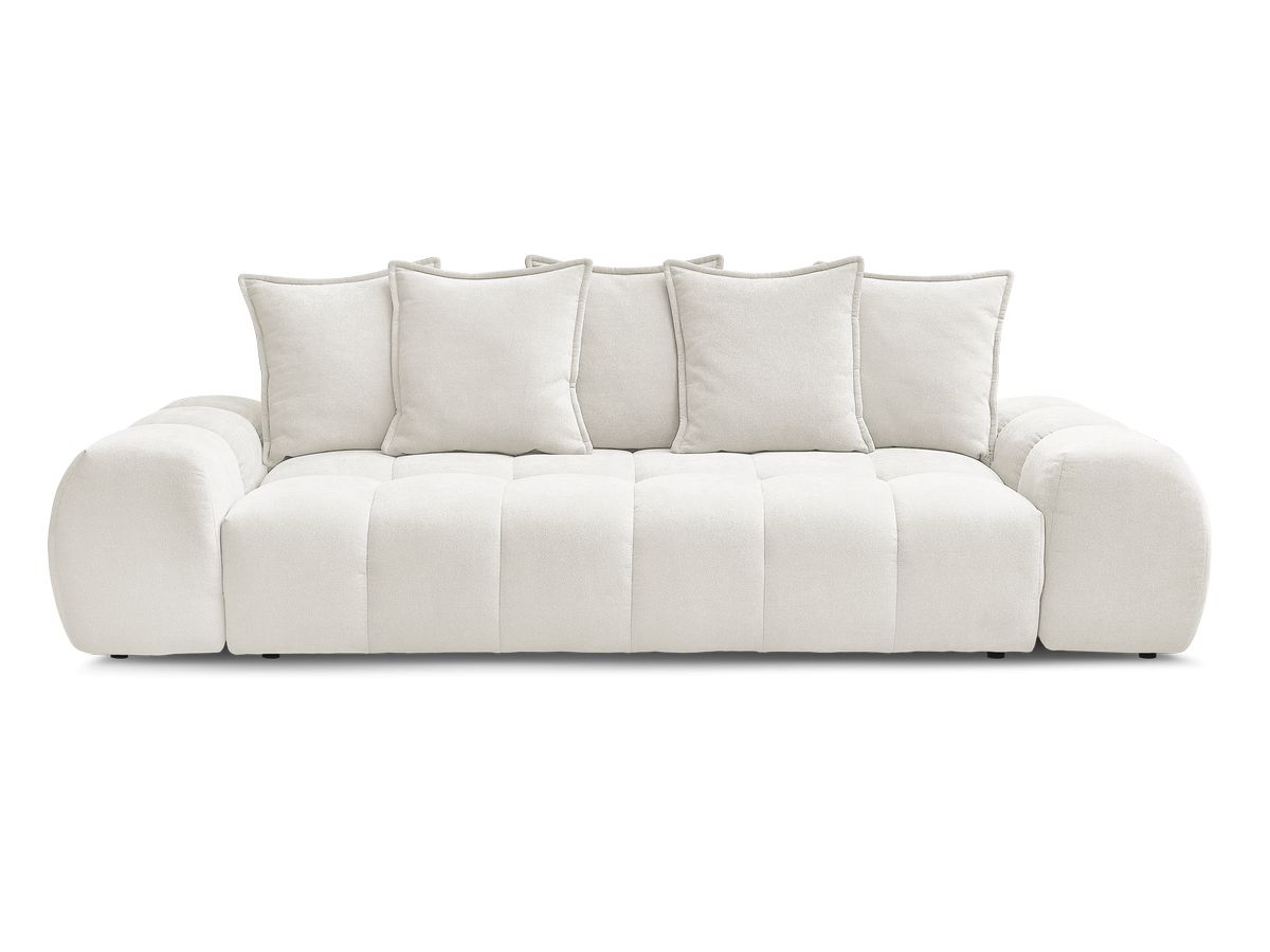 Canapé droit convertible coffre EVEREST tissu texturé