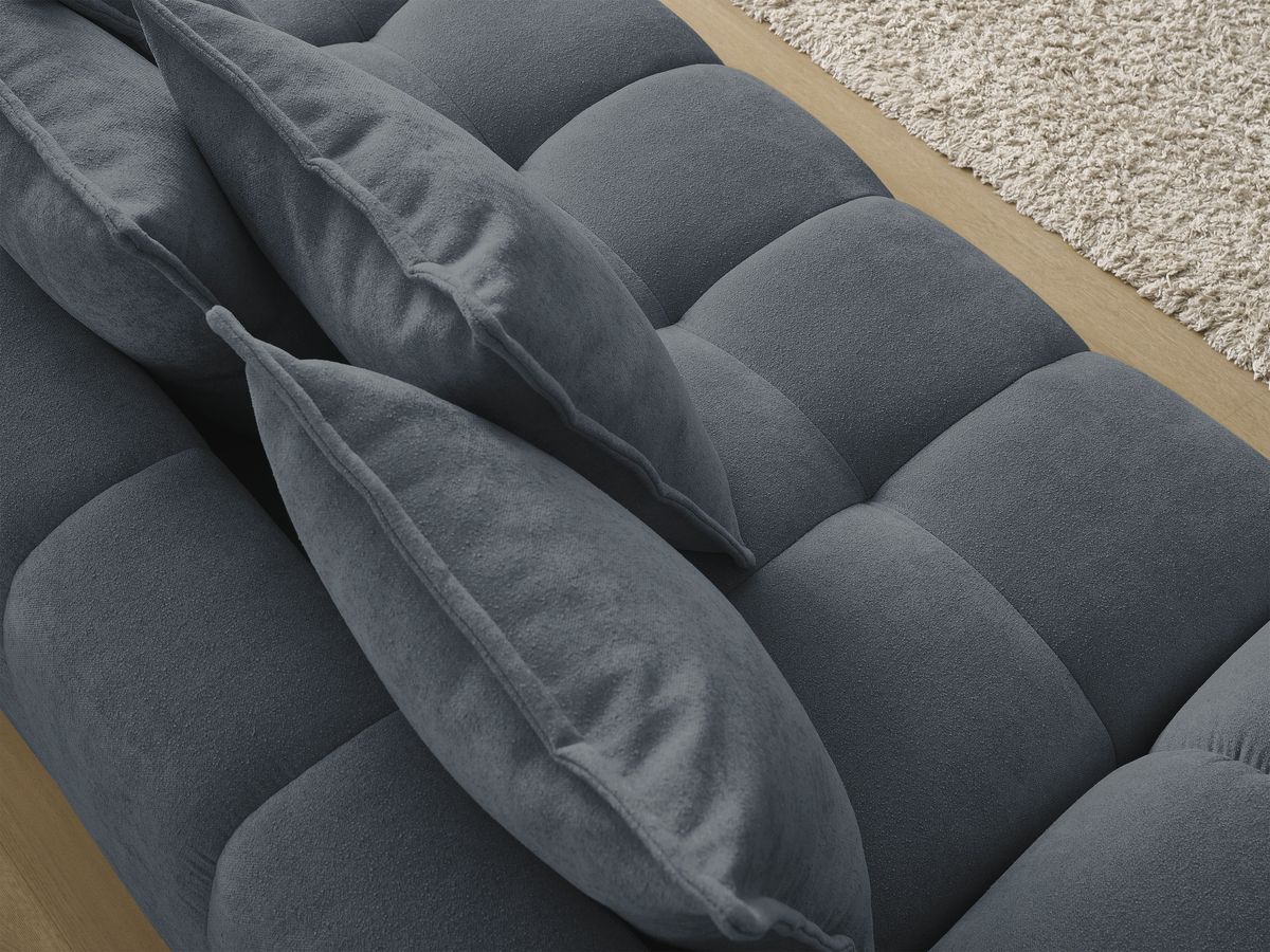 Canapé droit convertible coffre EVEREST tissu texturé