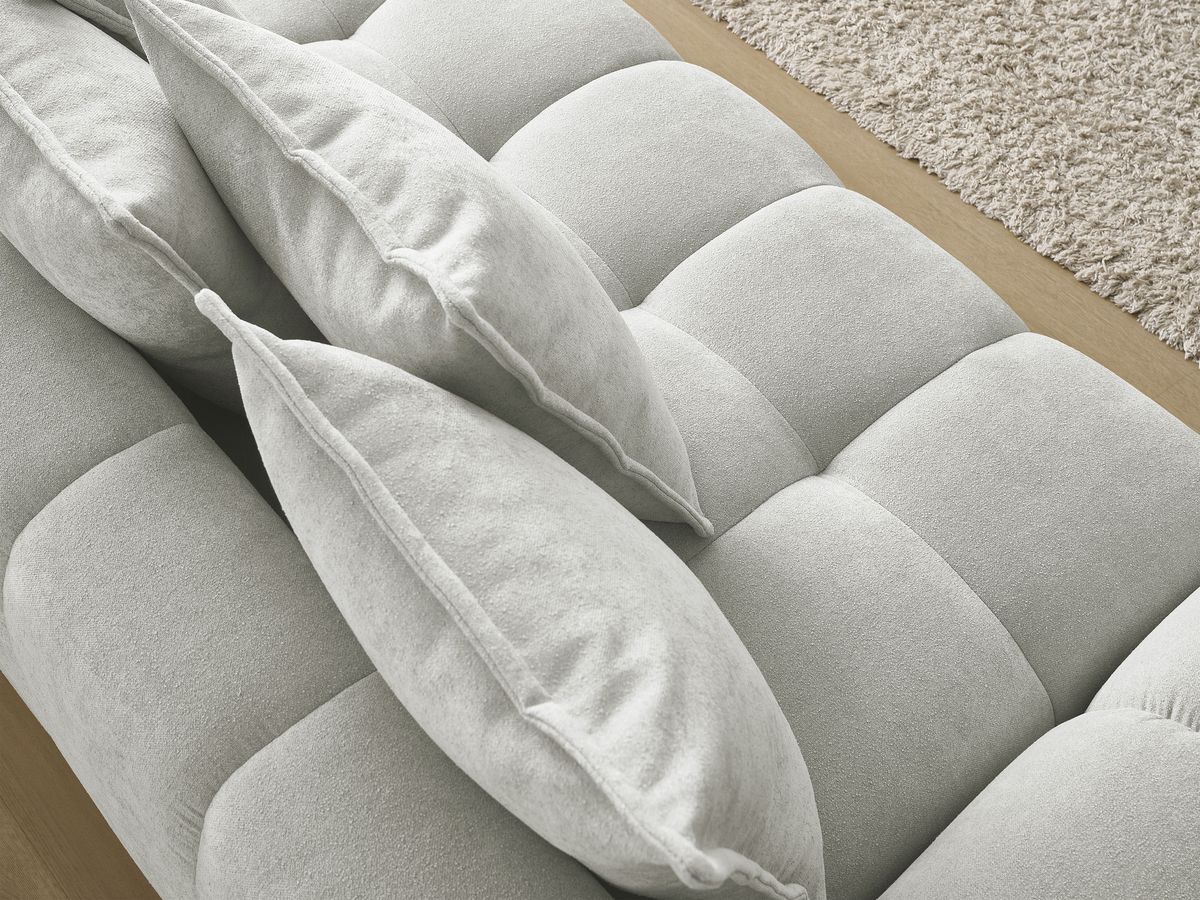 Canapé droit convertible coffre EVEREST tissu texturé