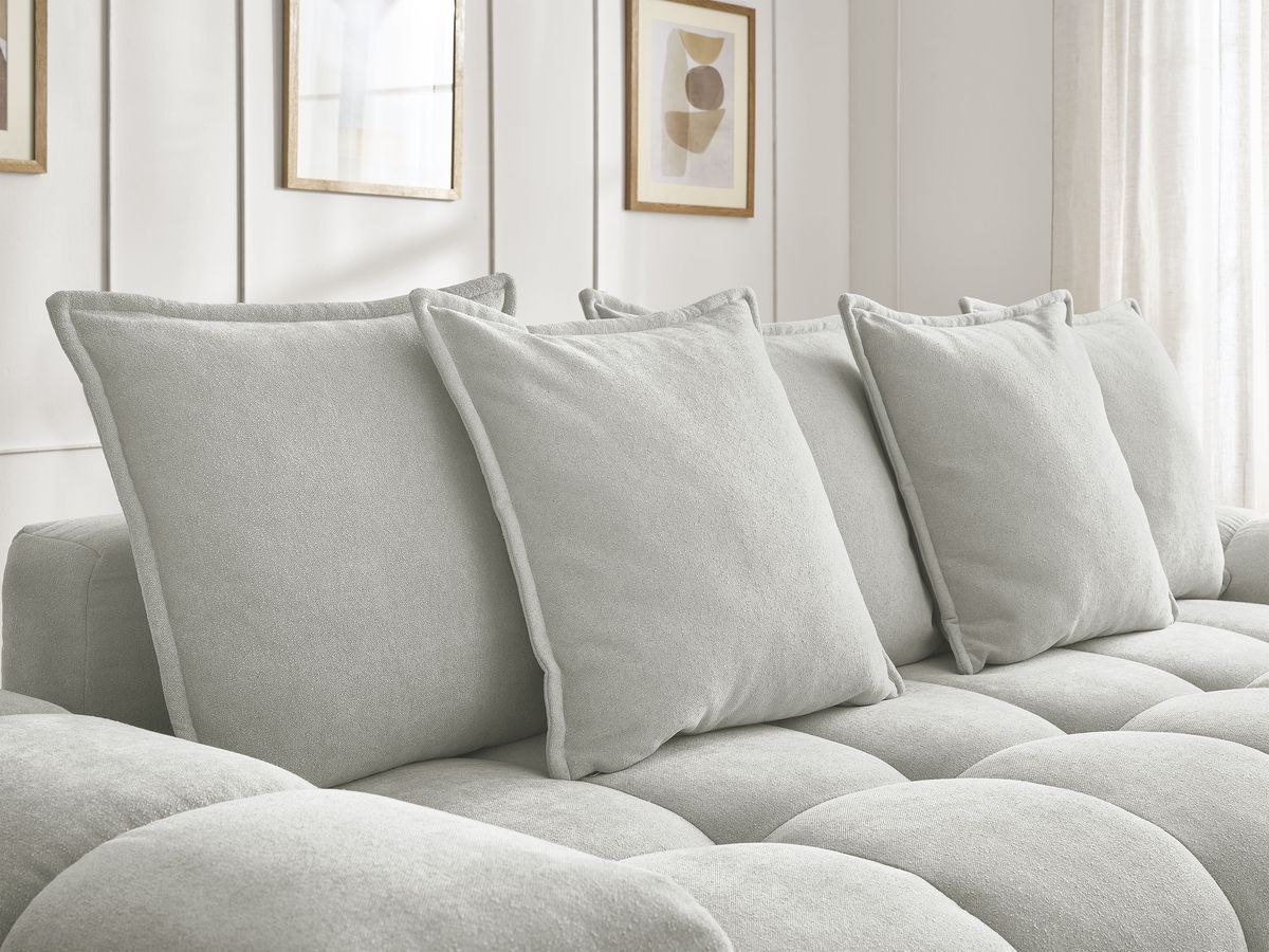 Canapé droit convertible coffre EVEREST tissu texturé