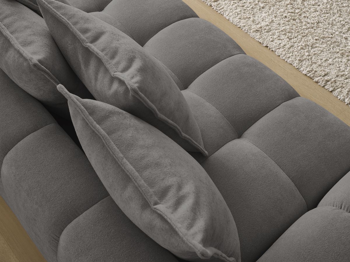 Canapé droit convertible coffre EVEREST tissu texturé
