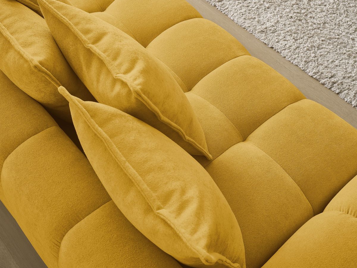 Canapé droit convertible coffre EVEREST tissu texturé