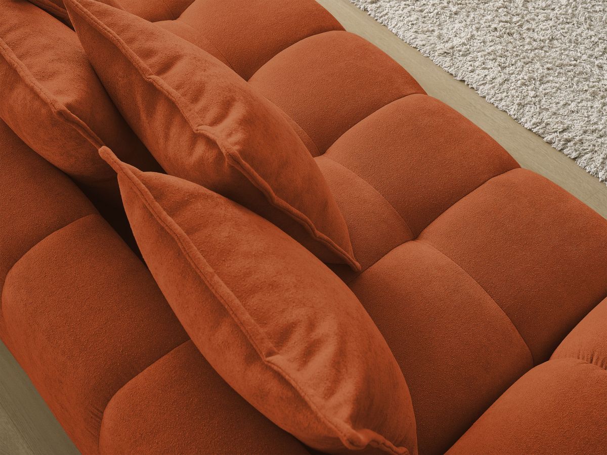 Canapé droit convertible coffre EVEREST tissu texturé