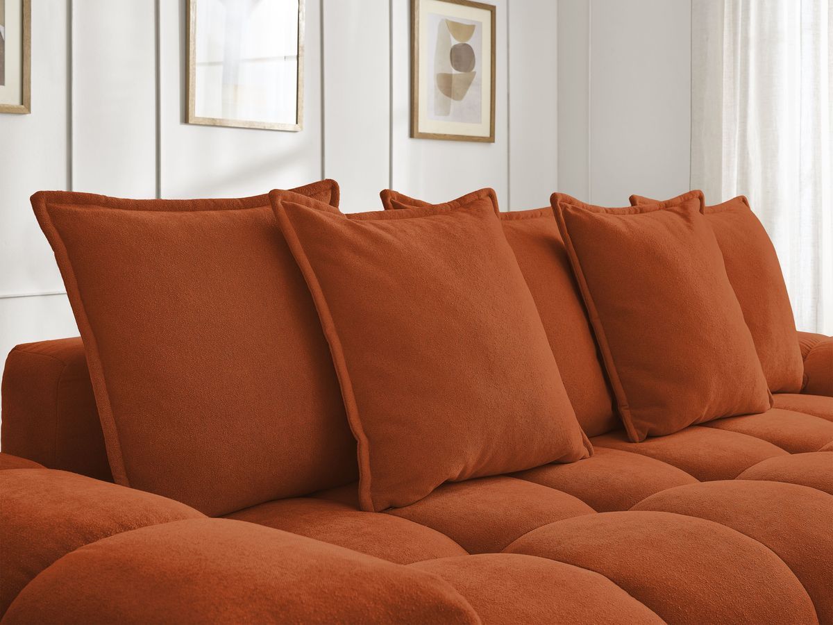 Canapé droit convertible coffre EVEREST tissu texturé
