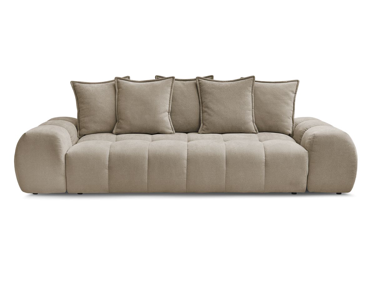 Canapé droit convertible coffre EVEREST tissu texturé