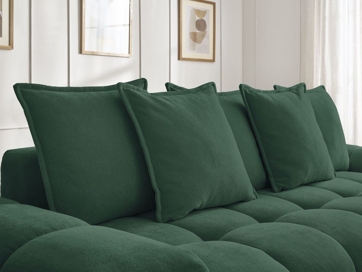 Canapé droit convertible coffre EVEREST tissu texturé