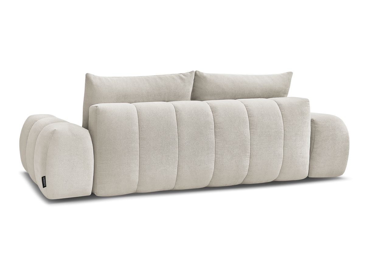 Canapé droit convertible coffre EVEREST tissu texturé