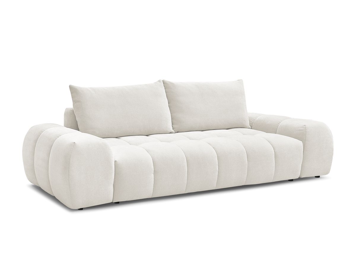 Canapé droit convertible coffre EVEREST tissu texturé