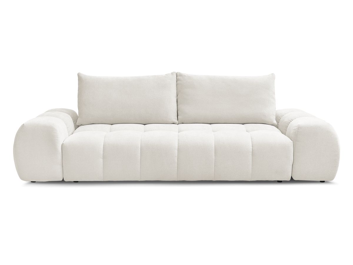 Canapé droit convertible coffre EVEREST tissu texturé
