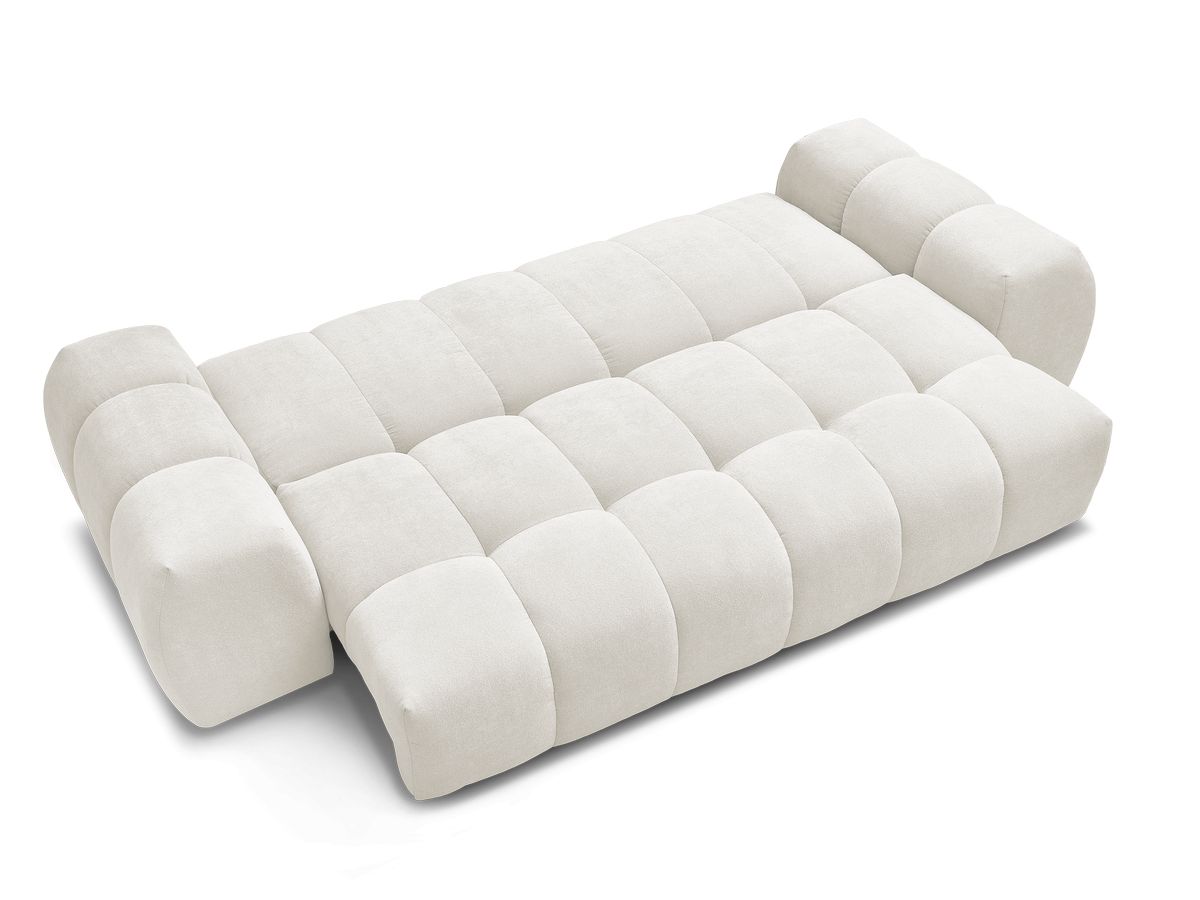 Canapé droit convertible coffre EVEREST tissu texturé