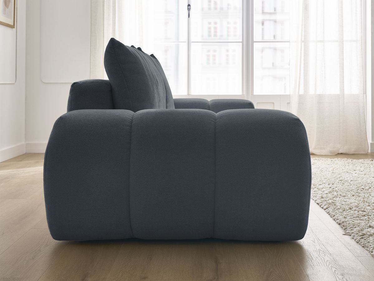 Canapé droit convertible coffre EVEREST tissu texturé