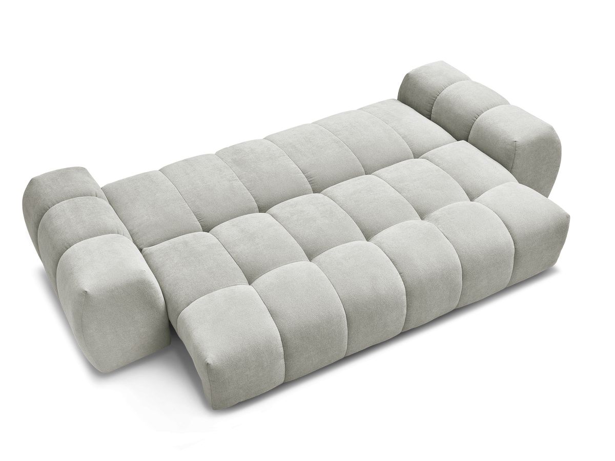 Canapé droit convertible coffre EVEREST tissu texturé