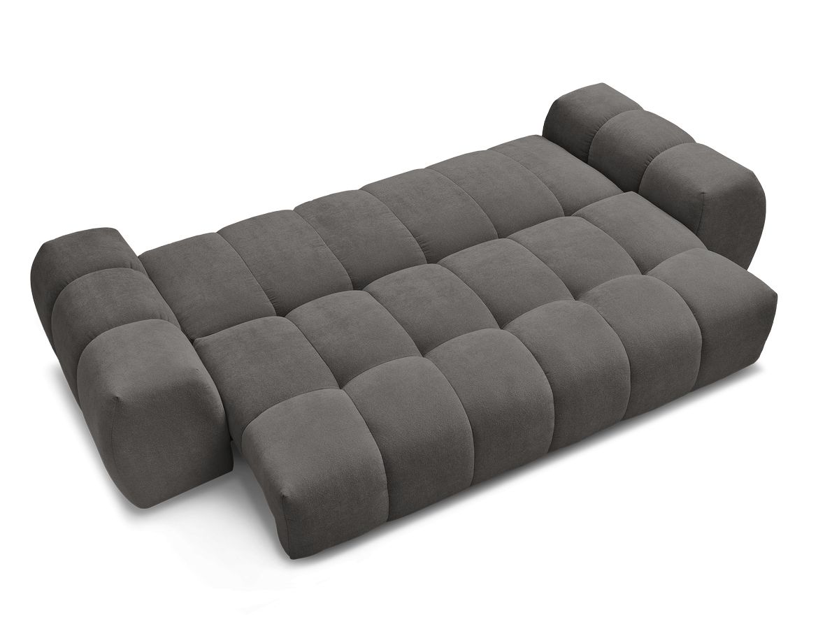 Canapé droit convertible coffre EVEREST tissu texturé