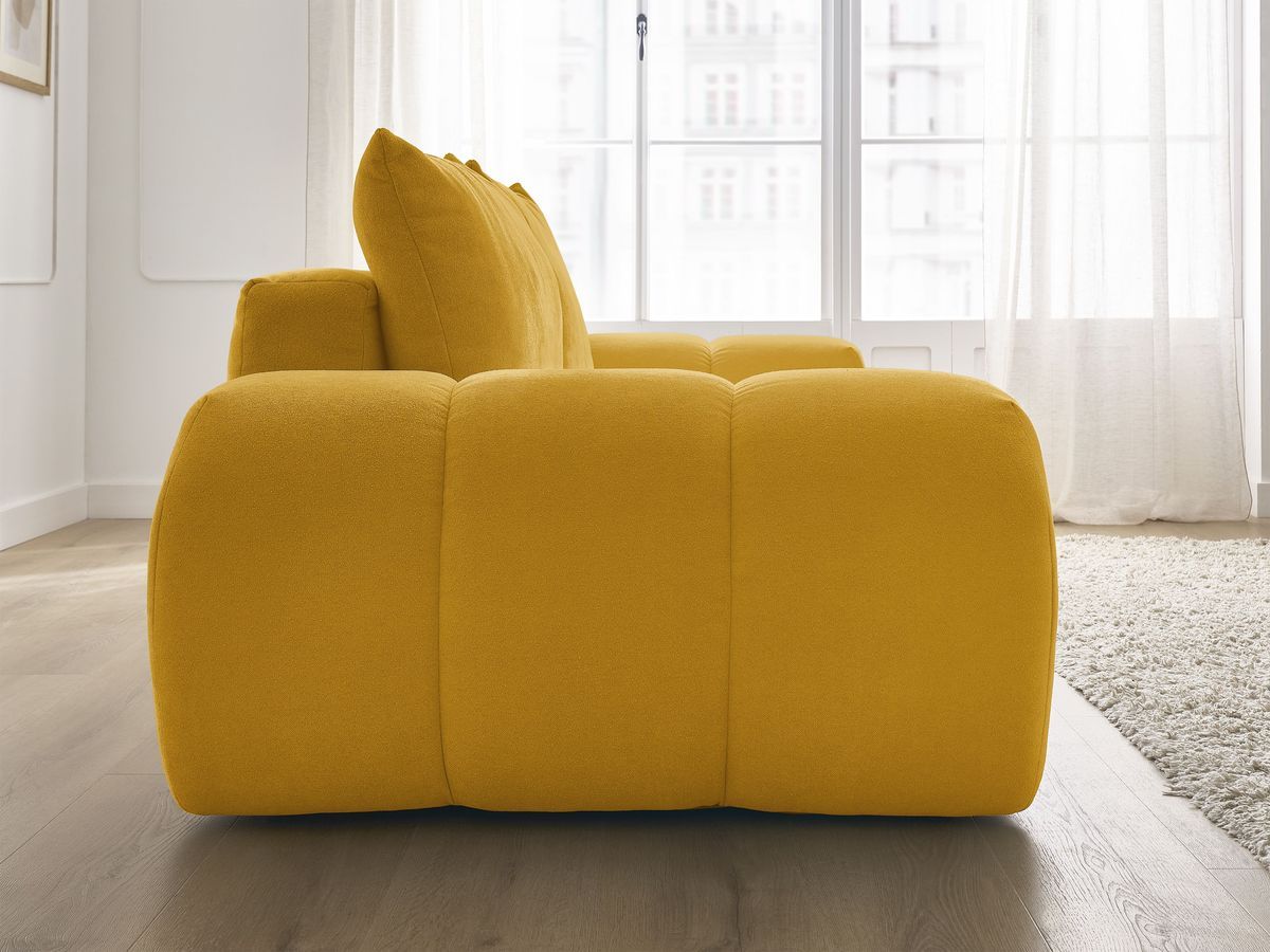 Canapé droit convertible coffre EVEREST tissu texturé