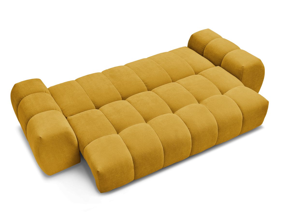 Canapé droit convertible coffre EVEREST tissu texturé