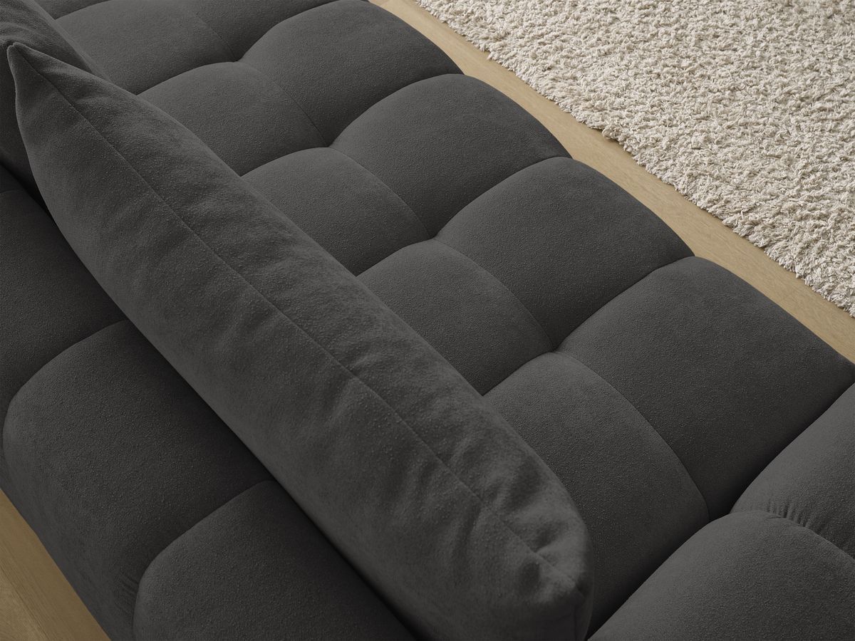 Canapé droit convertible coffre EVEREST tissu texturé