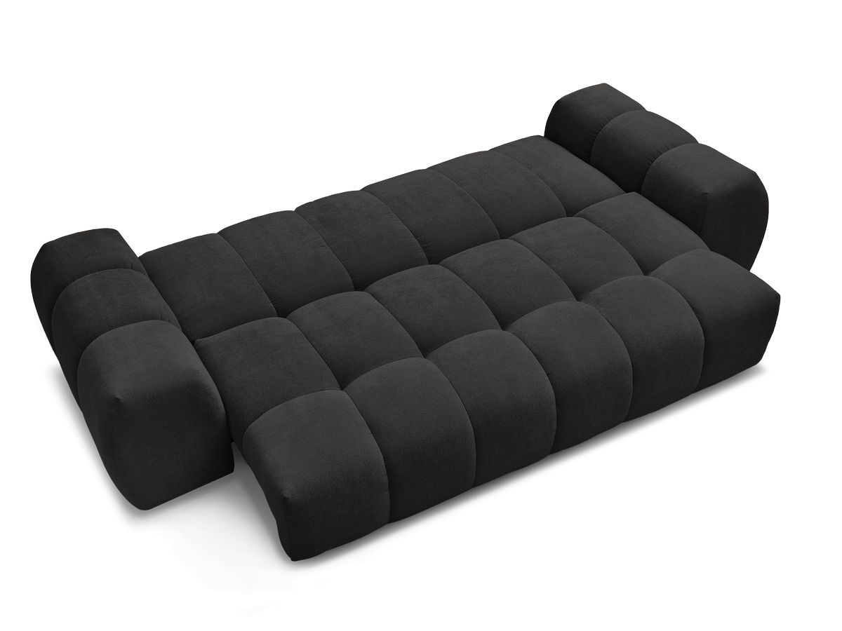 Canapé droit convertible coffre EVEREST tissu texturé