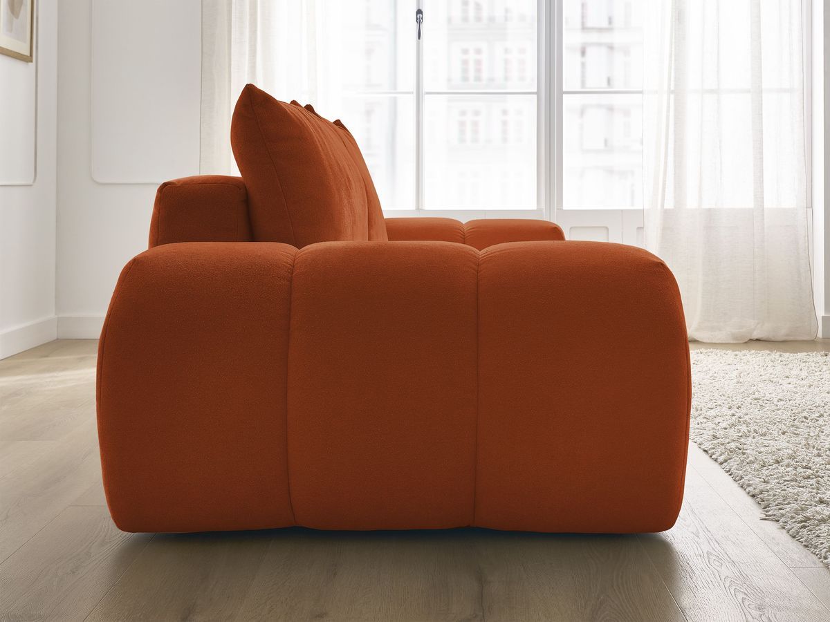 Canapé droit convertible coffre EVEREST tissu texturé