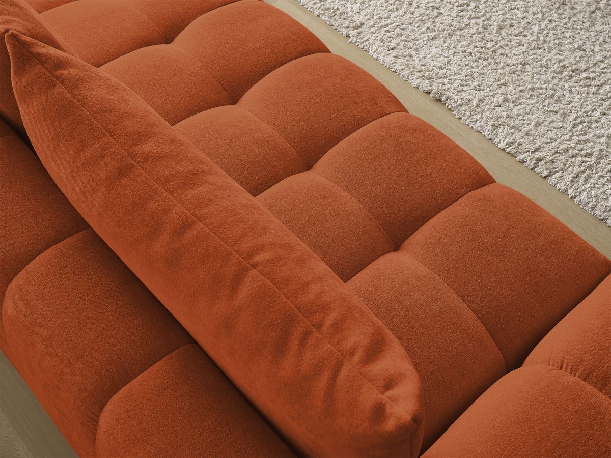 Canapé droit convertible coffre EVEREST tissu texturé