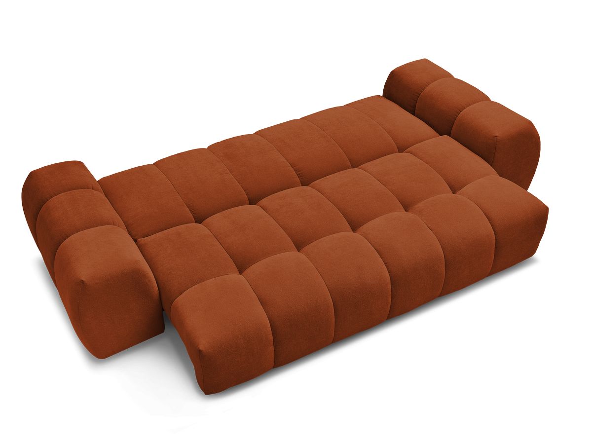 Canapé droit convertible coffre EVEREST tissu texturé