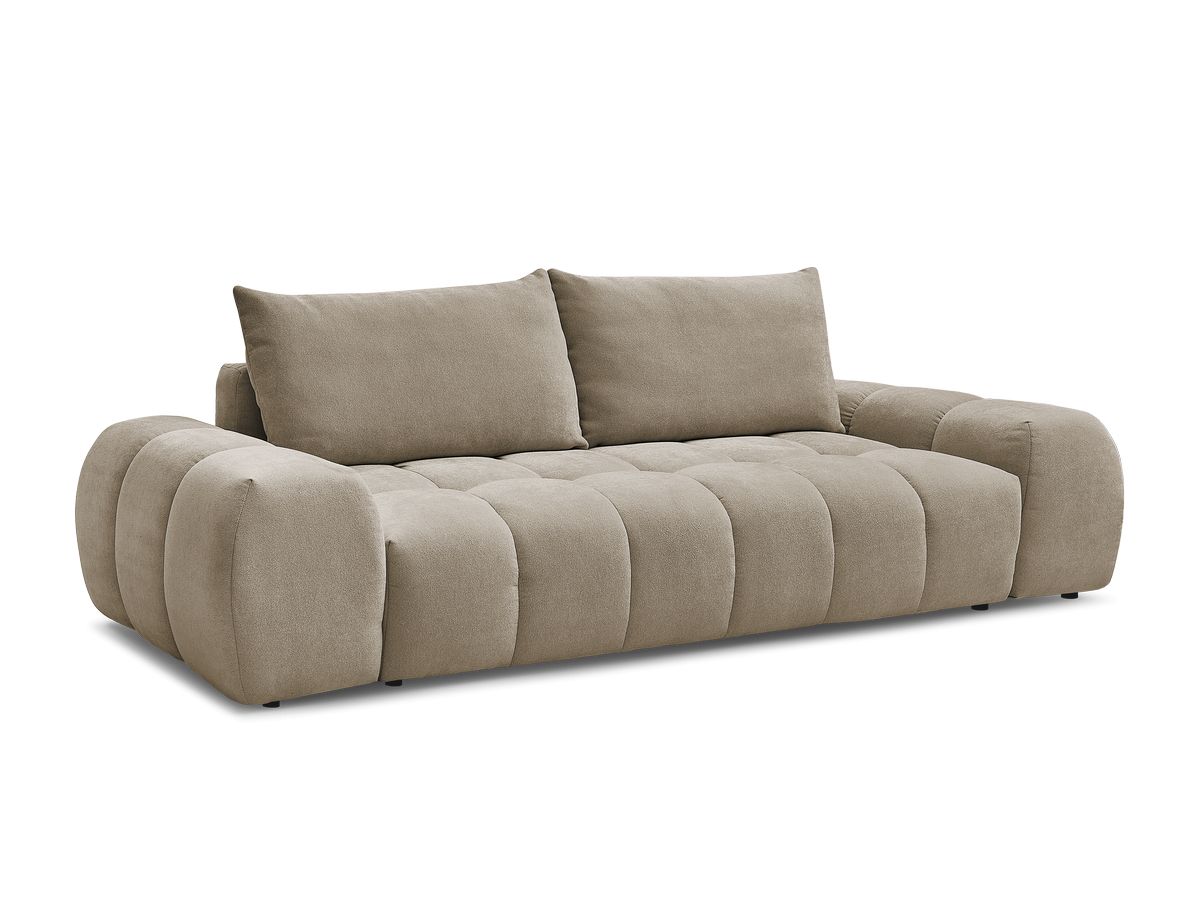 Canapé droit convertible coffre EVEREST tissu texturé