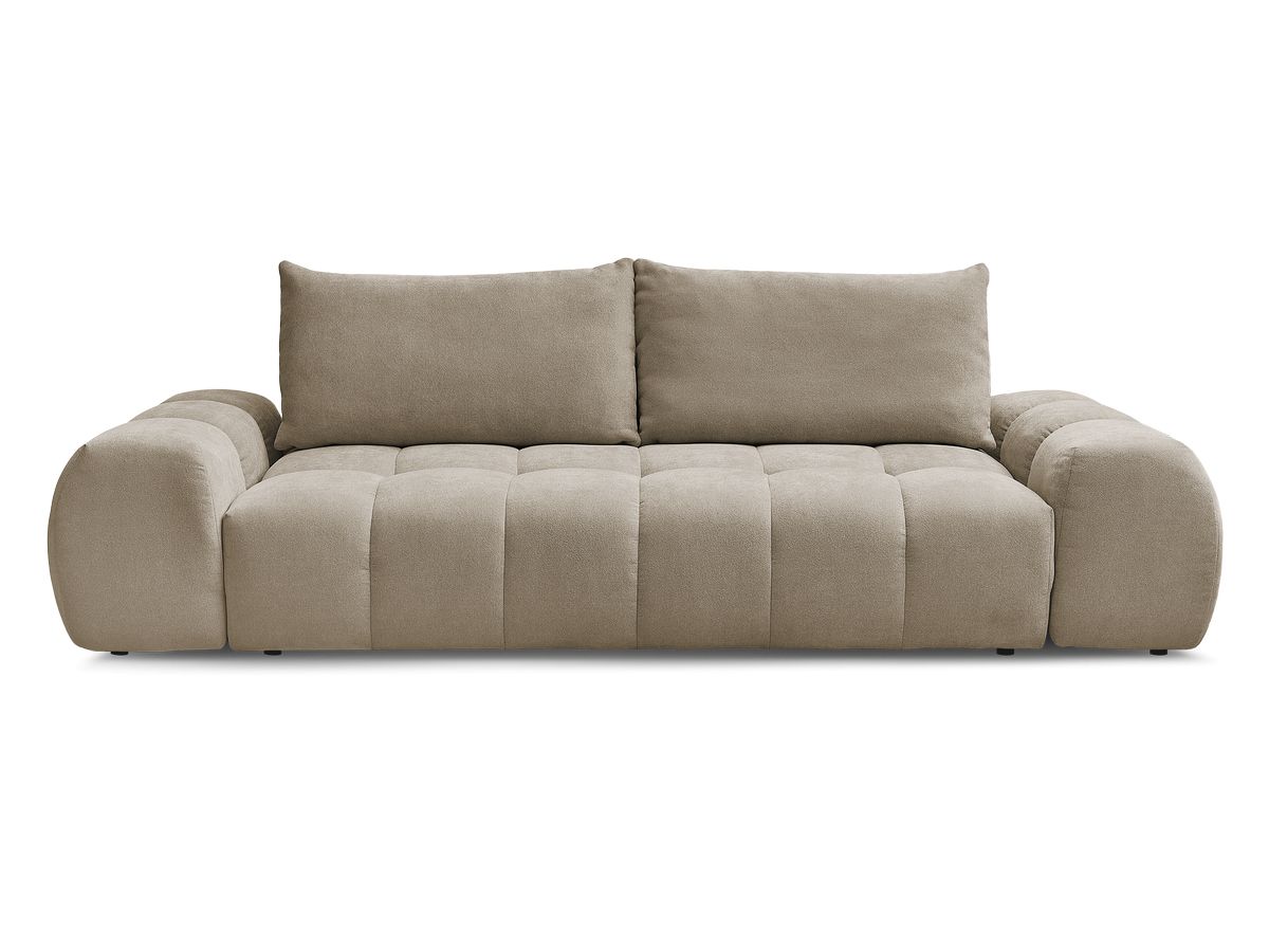 Canapé droit convertible coffre EVEREST tissu texturé