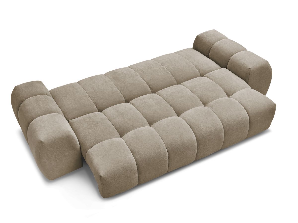 Canapé droit convertible coffre EVEREST tissu texturé