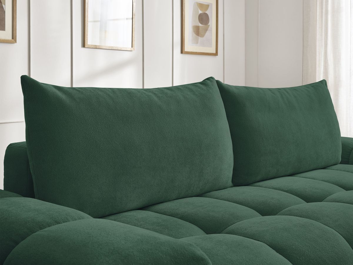 Canapé droit convertible coffre EVEREST tissu texturé