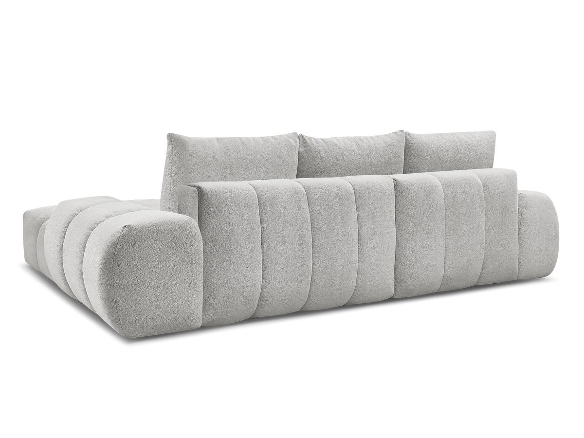 Canapé d'angle convertible coffre EVEREST tissu chiné