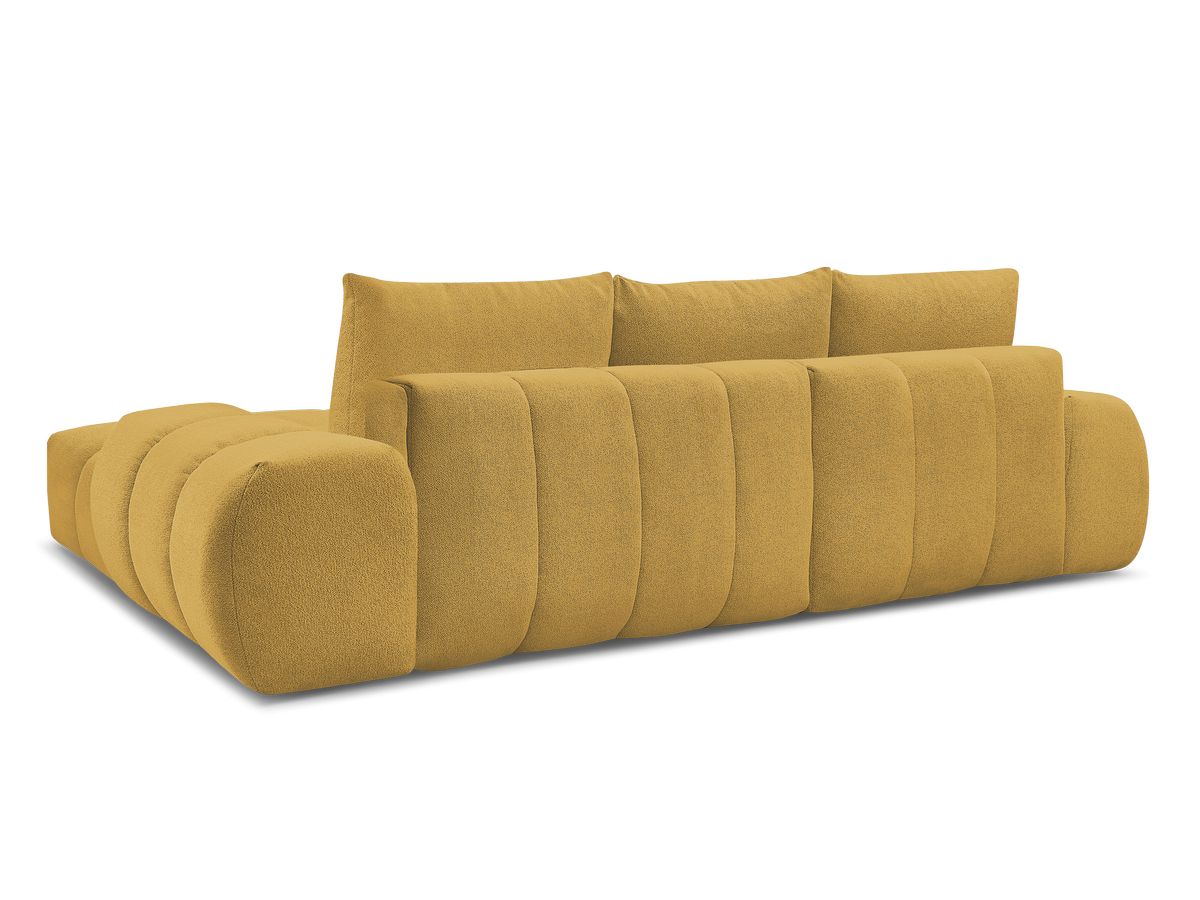 Canapé d'angle convertible coffre EVEREST tissu chiné