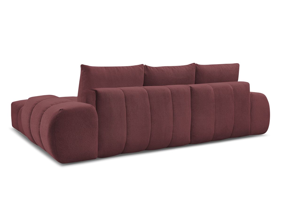 Canapé d'angle convertible coffre EVEREST tissu chiné