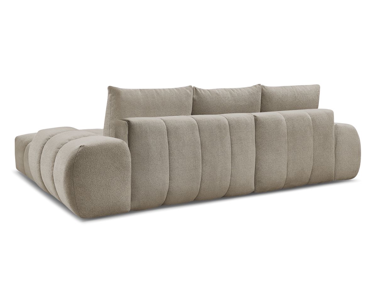Canapé d'angle convertible coffre EVEREST tissu chiné