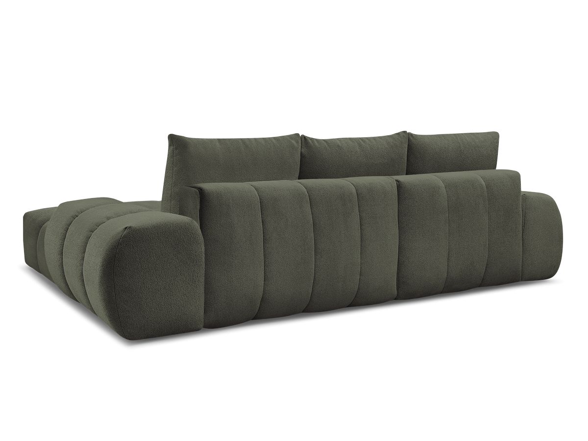 Canapé d'angle convertible coffre EVEREST tissu chiné