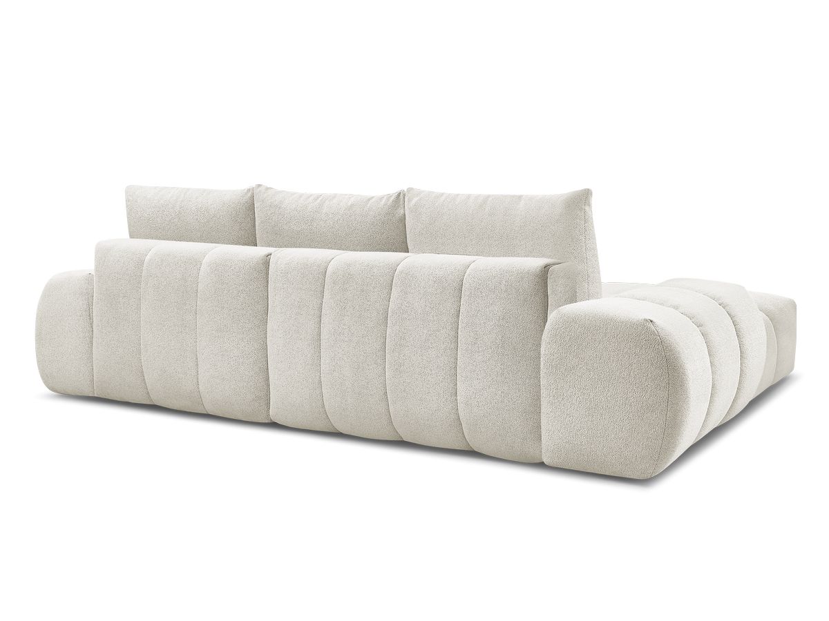 Canapé d'angle convertible coffre EVEREST tissu chiné