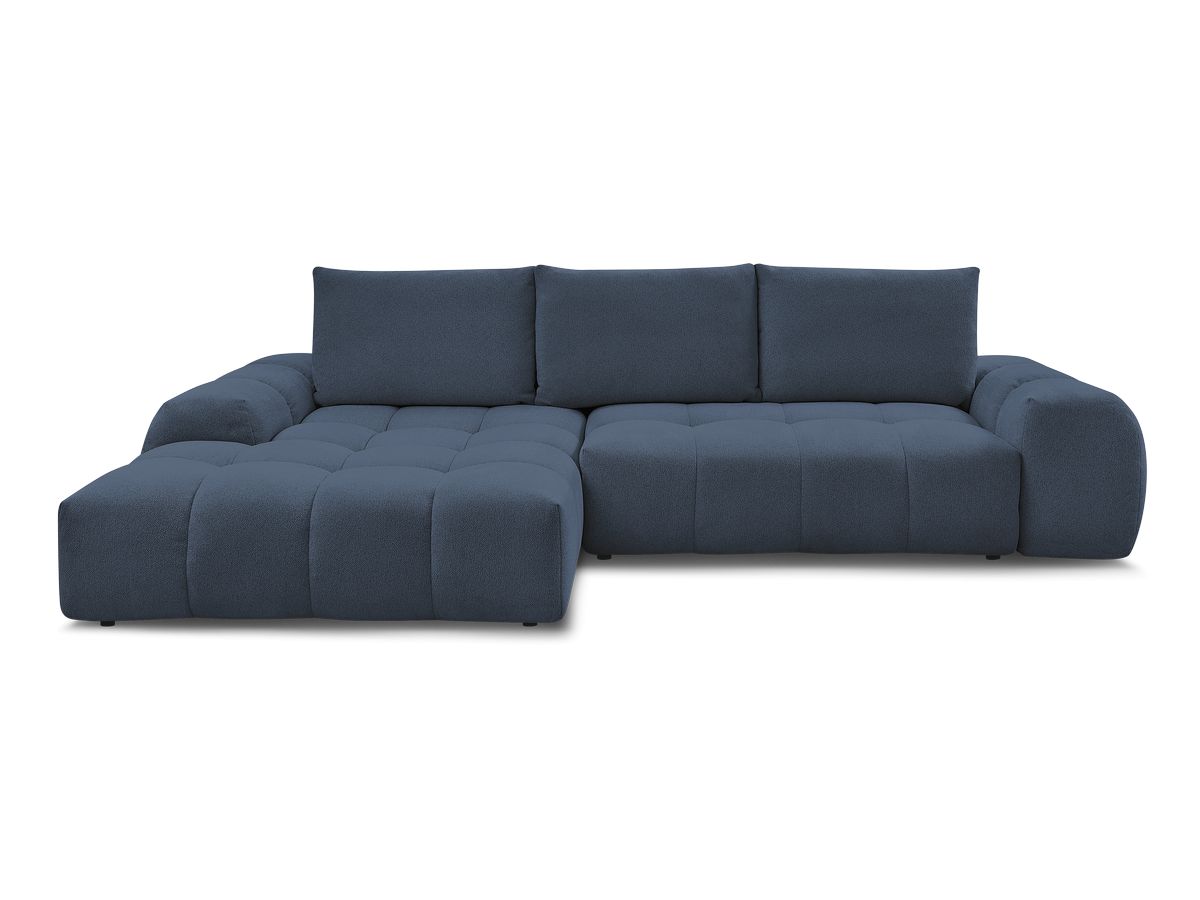 Canapé d'angle convertible coffre EVEREST tissu chiné