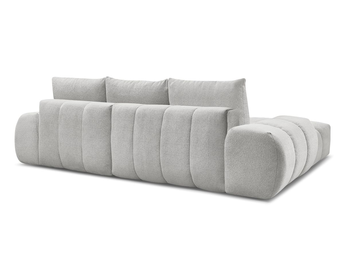 Canapé d'angle convertible coffre EVEREST tissu chiné