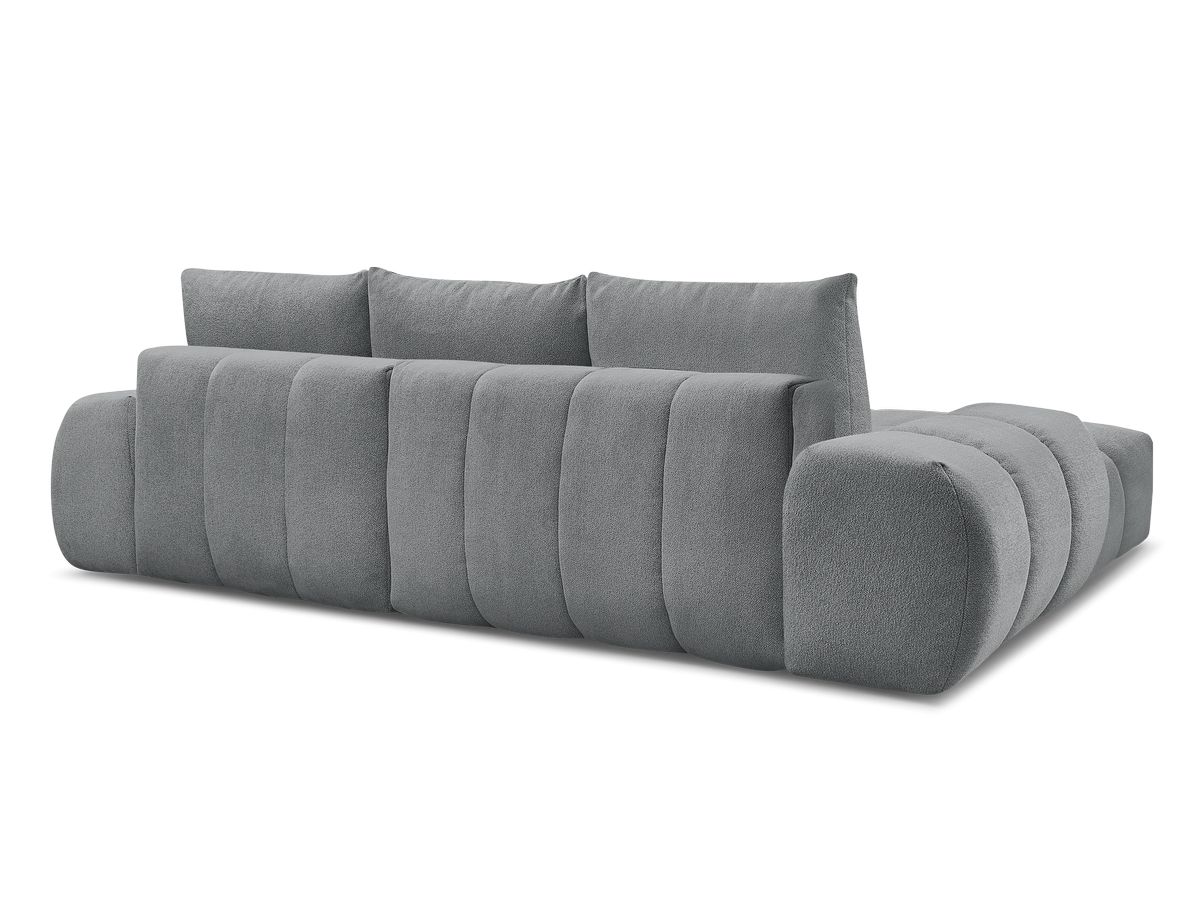 Canapé d'angle convertible coffre EVEREST tissu chiné