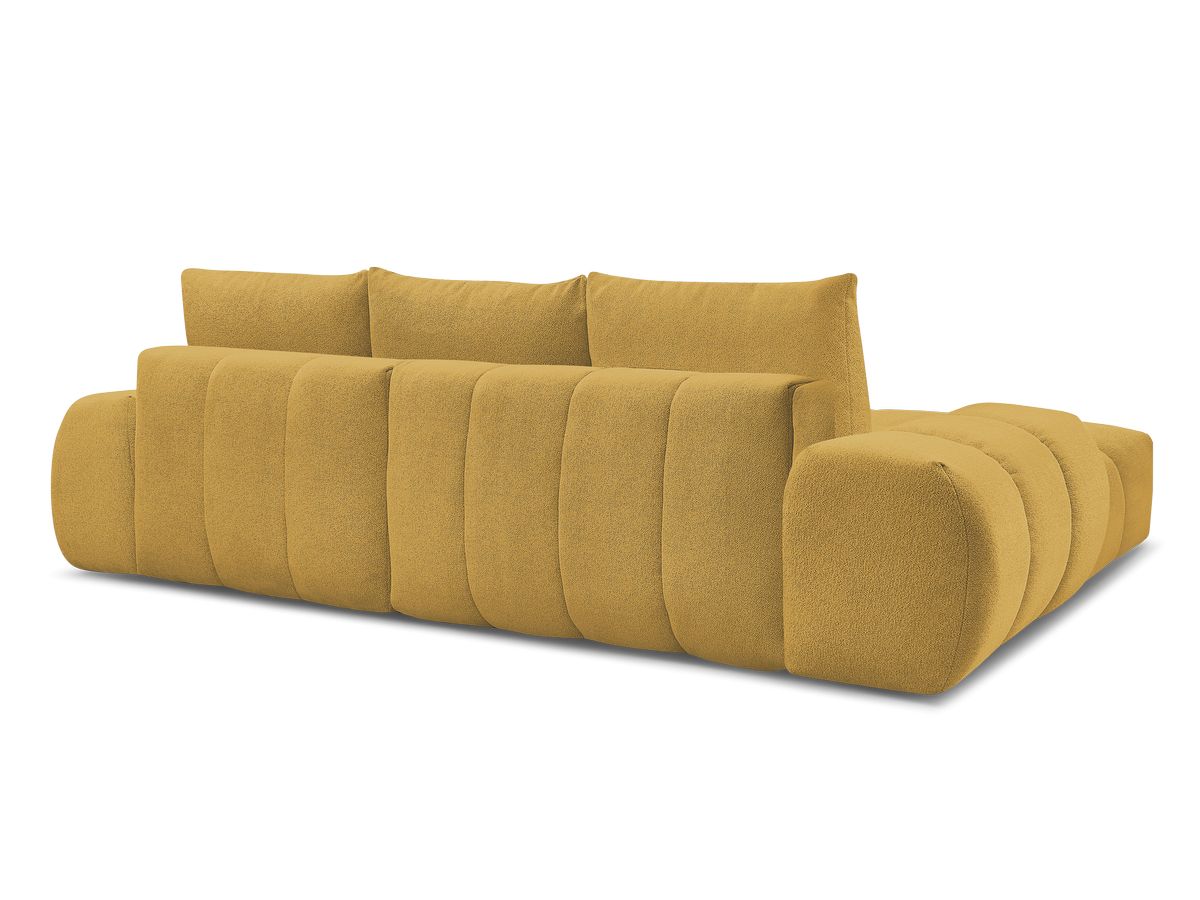 Canapé d'angle convertible coffre EVEREST tissu chiné