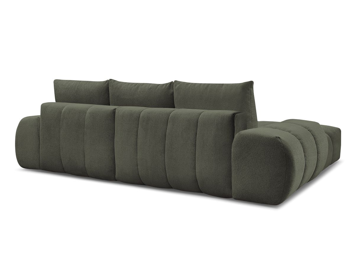 Canapé d'angle convertible coffre EVEREST tissu chiné