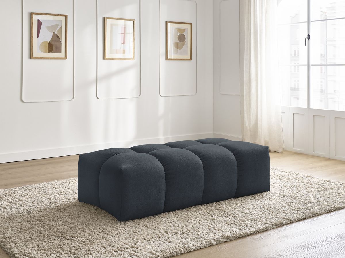 Pouf petit EVEREST tissu texturé