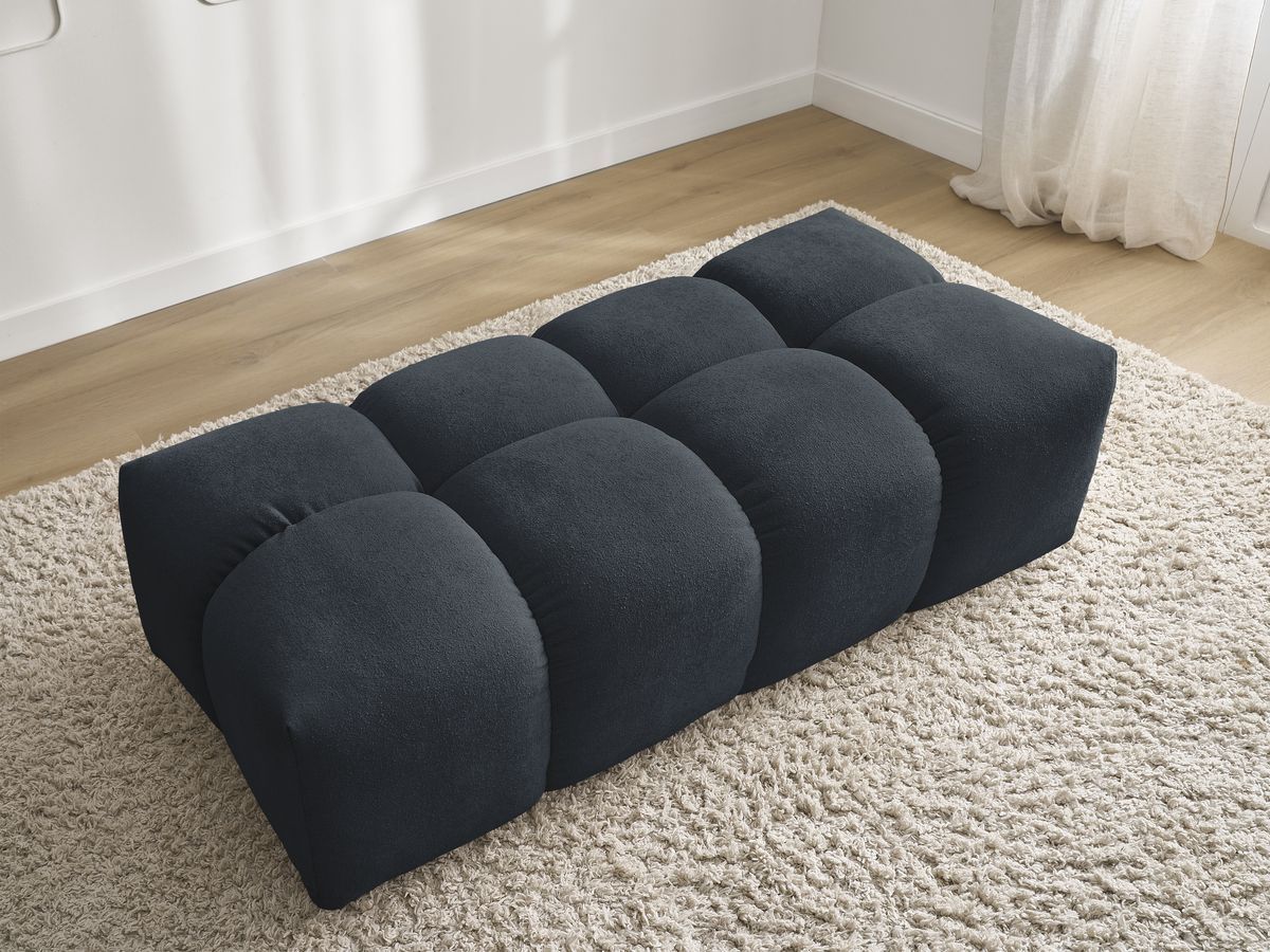 Pouf petit EVEREST tissu texturé