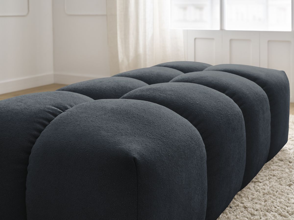 Pouf petit EVEREST tissu texturé
