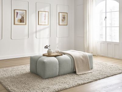 Pouf petit EVEREST tissu texturé