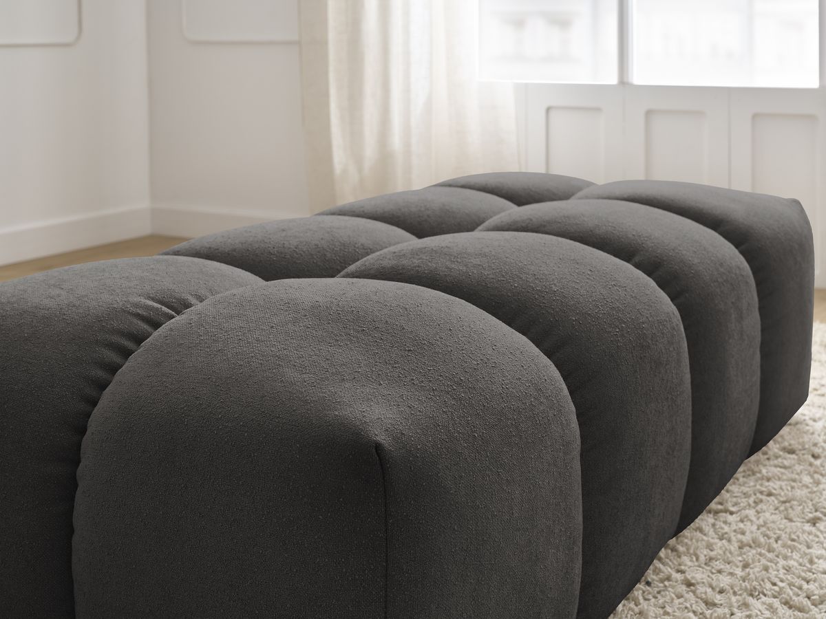 Pouf petit EVEREST tissu texturé