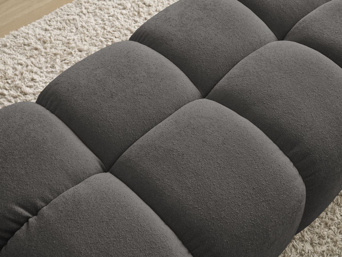 Pouf petit EVEREST tissu texturé