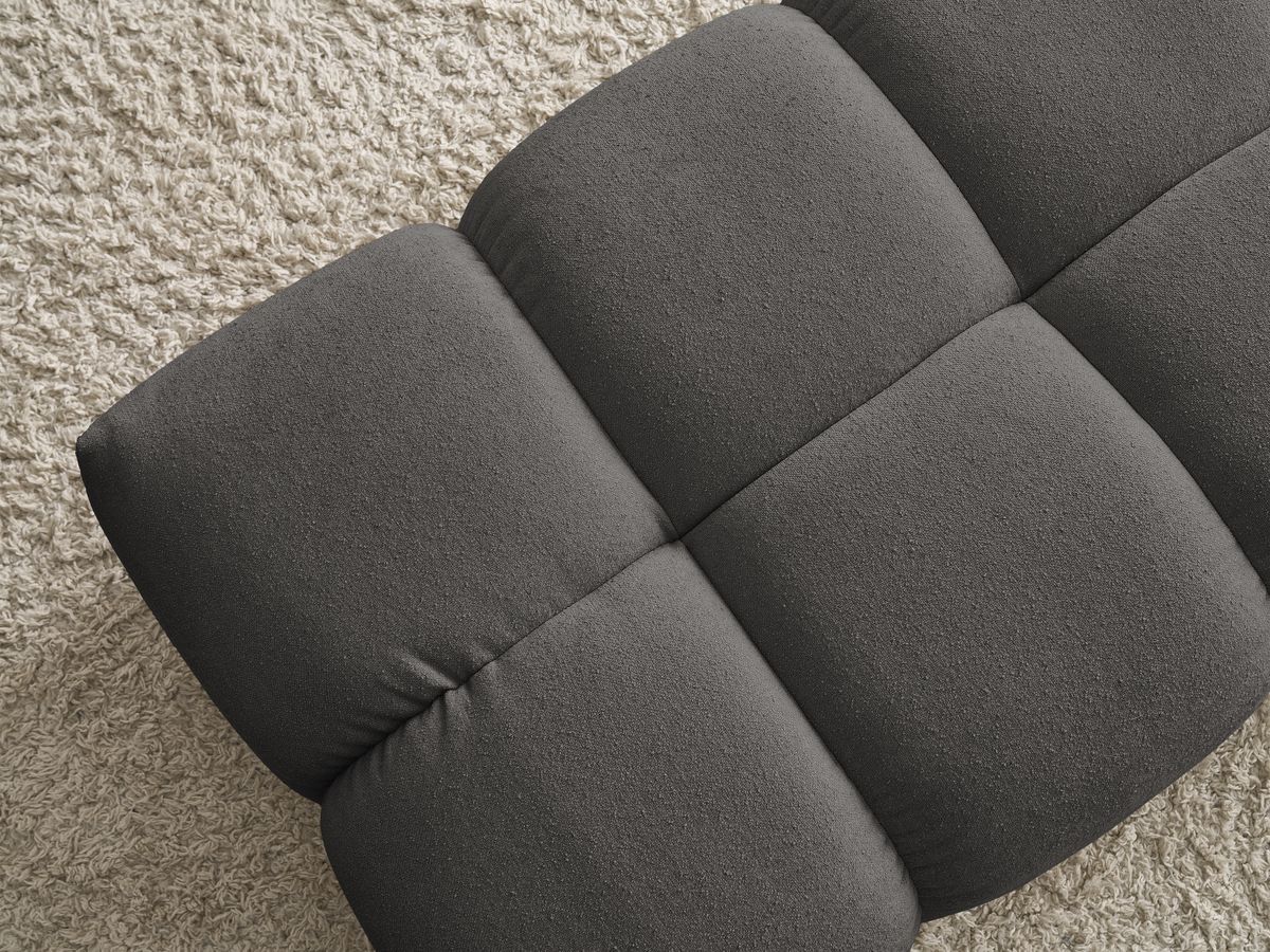 Pouf petit EVEREST tissu texturé