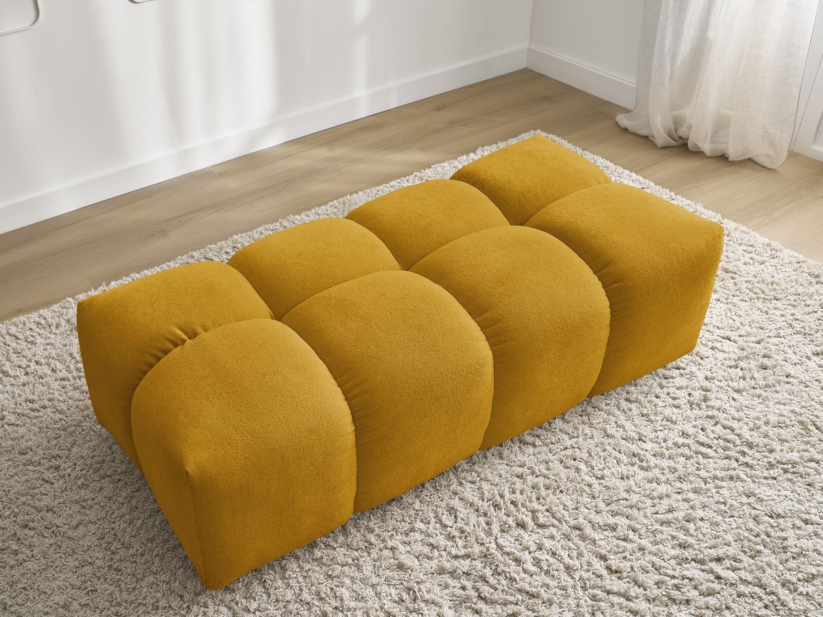Pouf petit EVEREST tissu texturé