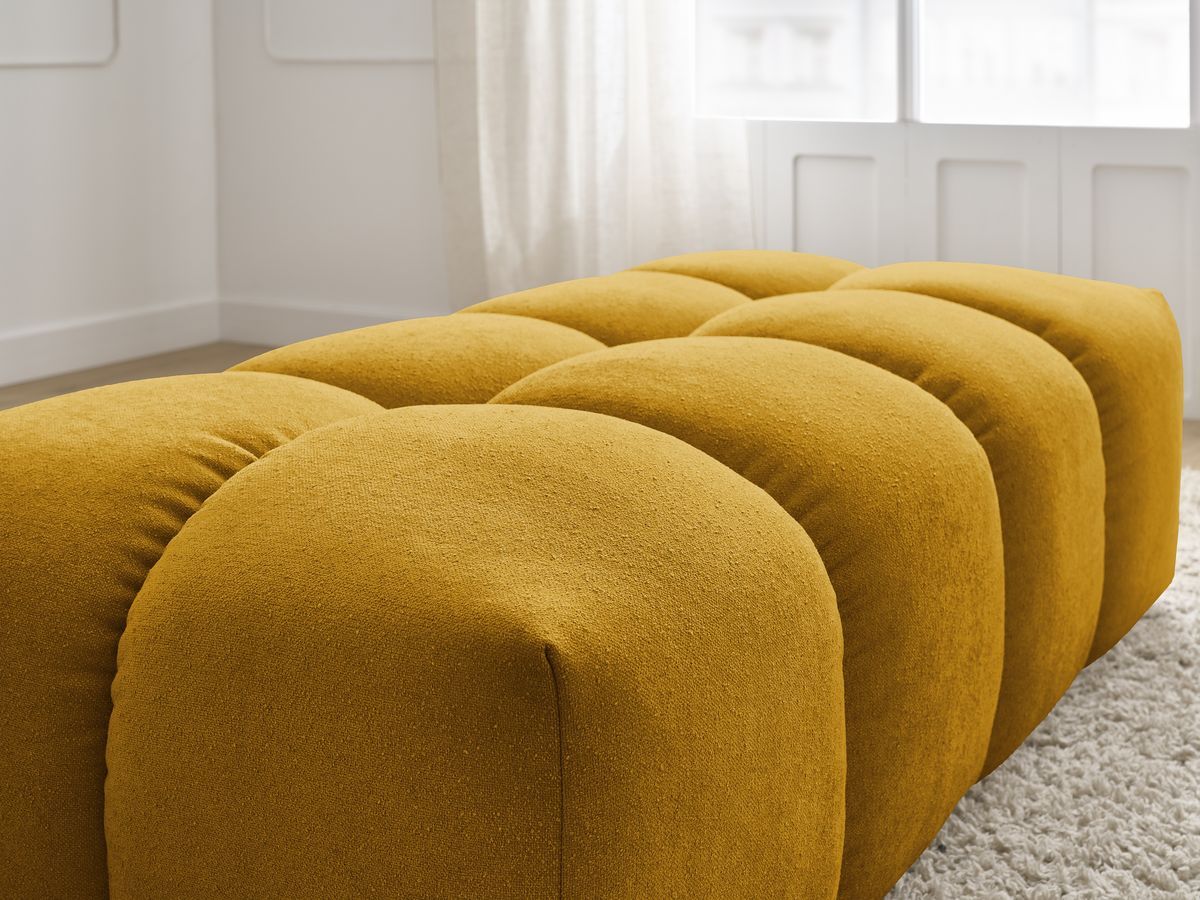 Pouf petit EVEREST tissu texturé