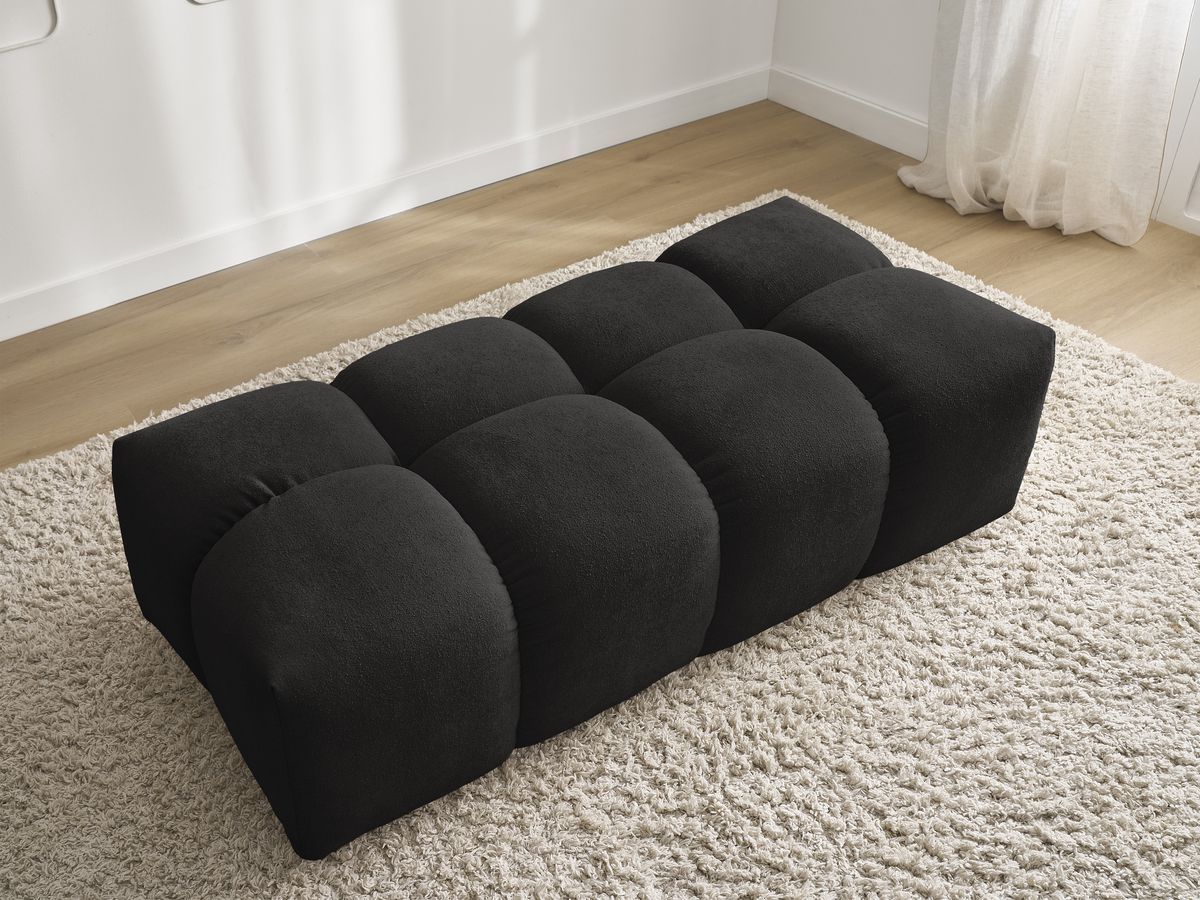 Pouf petit EVEREST tissu texturé