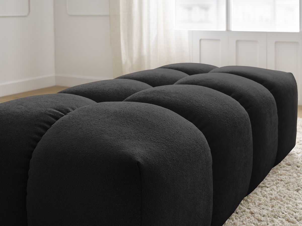 Pouf petit EVEREST tissu texturé